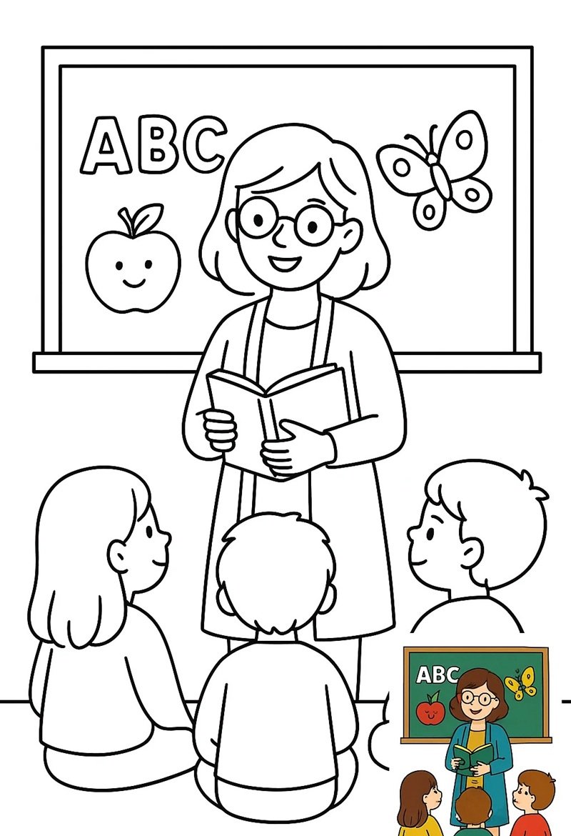 tranh tô màu nghề nghiệp 15