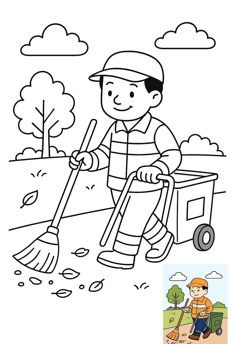 tranh tô màu nghề nghiệp 17