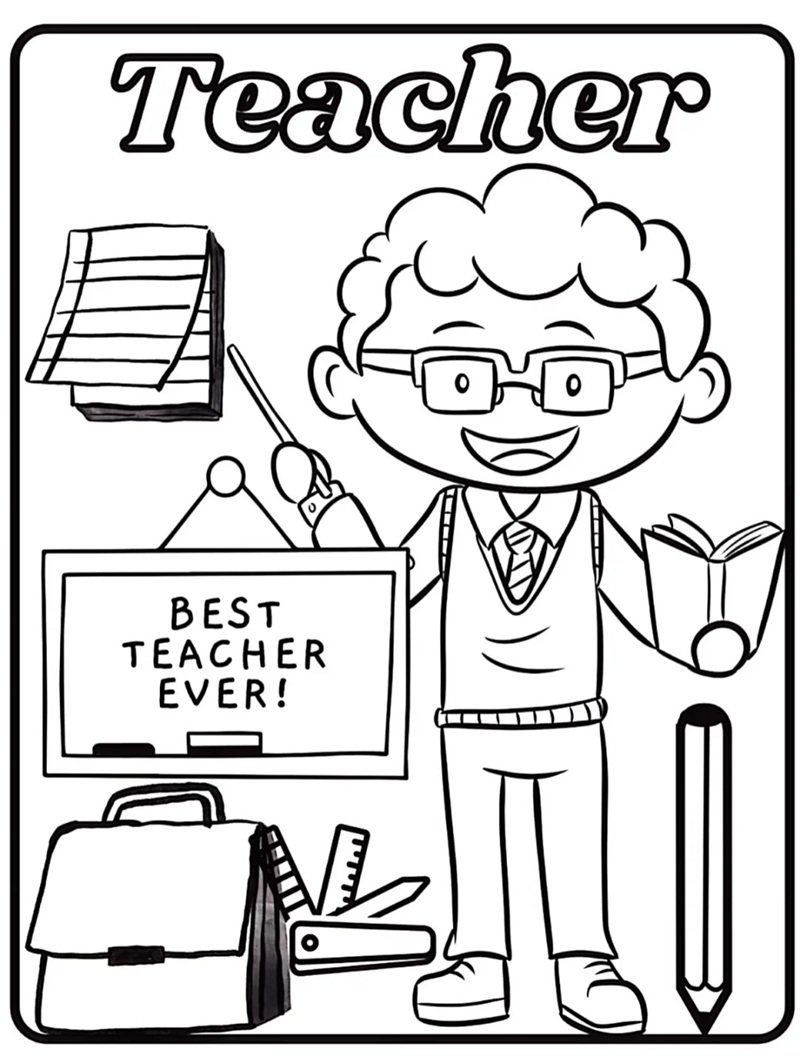 tranh tô màu nghề nghiệp 18