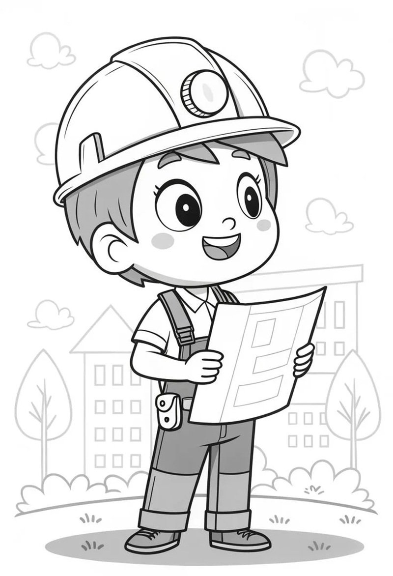 tranh tô màu nghề nghiệp 2