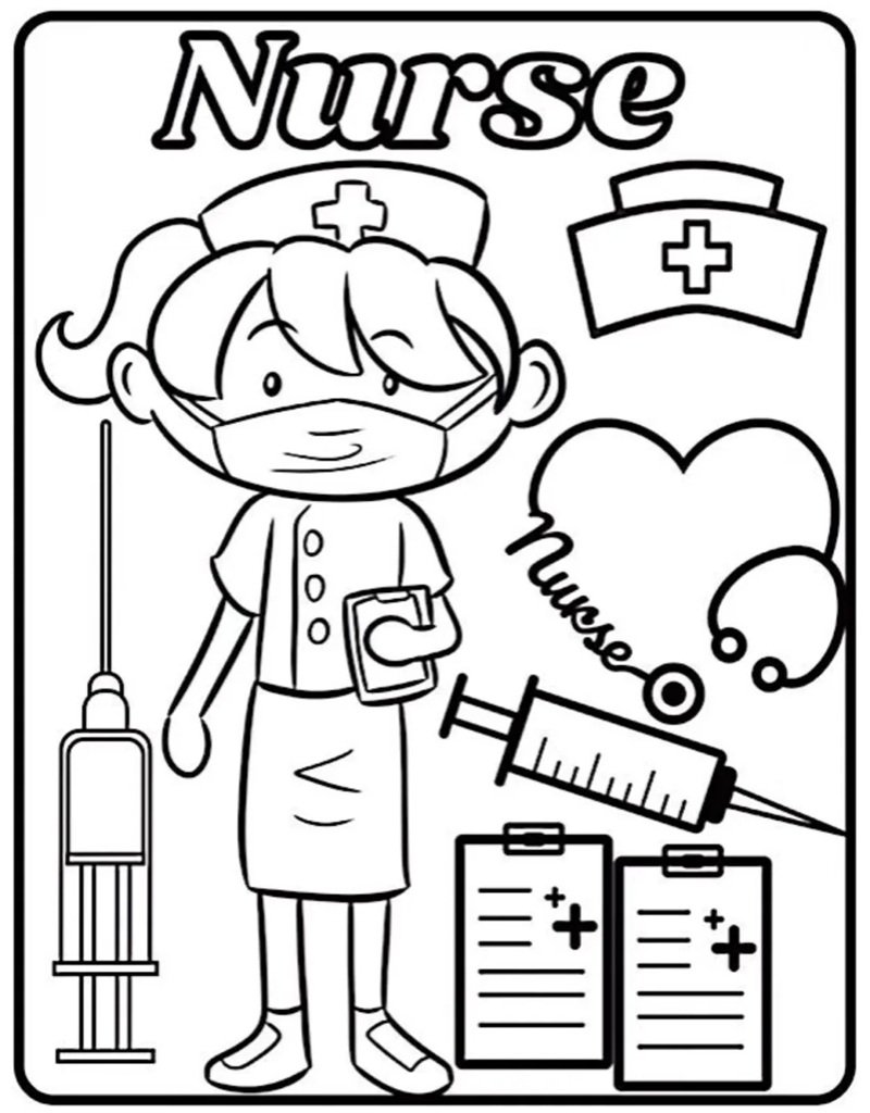 tranh tô màu nghề nghiệp 22