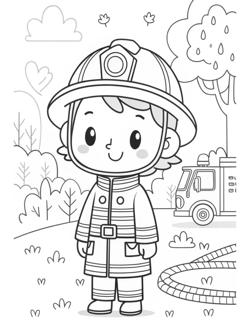 tranh tô màu nghề nghiệp 26