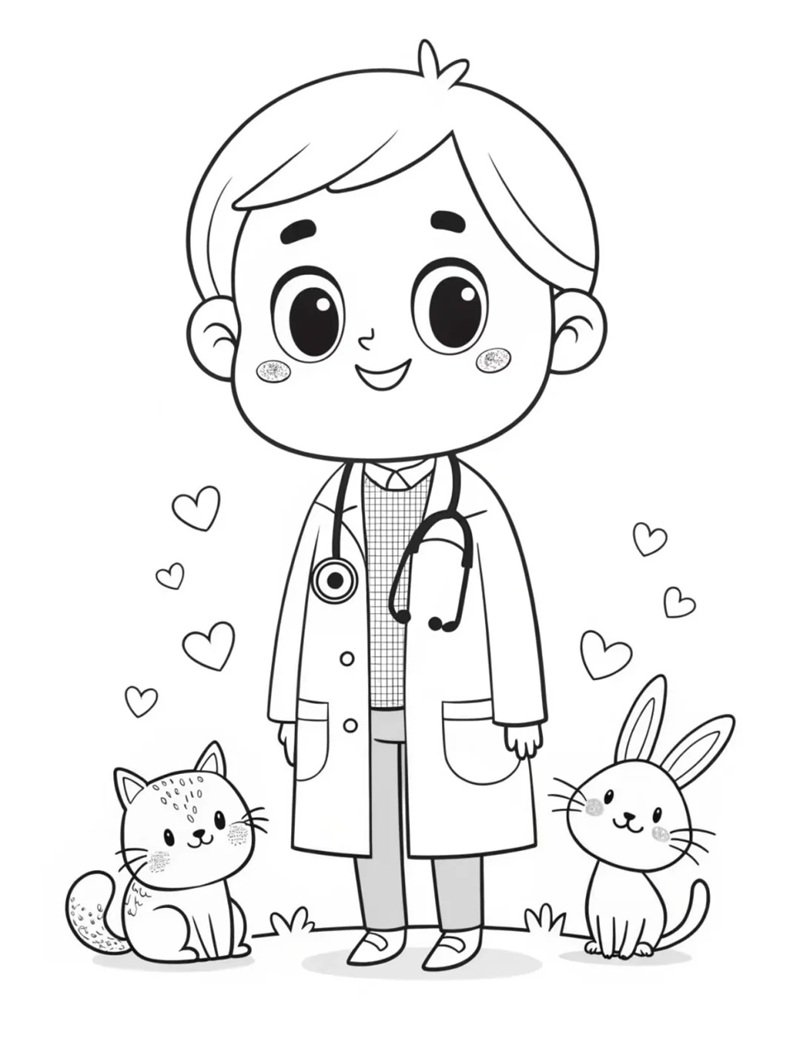 tranh tô màu nghề nghiệp 27