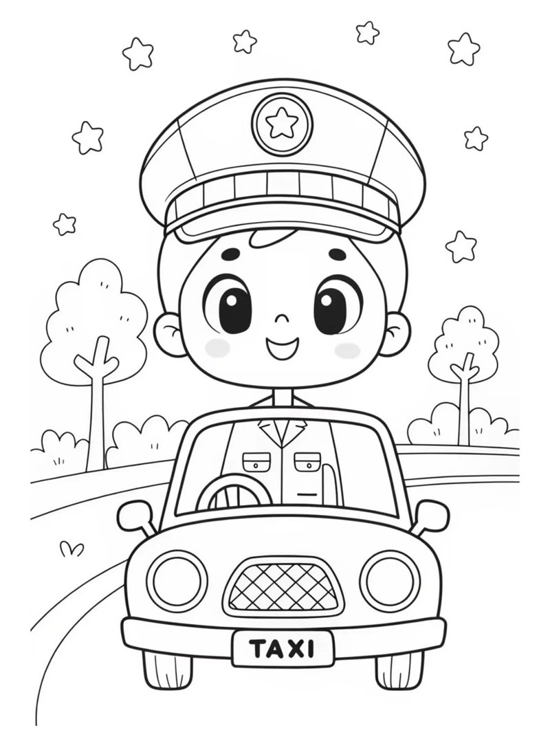 tranh tô màu nghề nghiệp 28