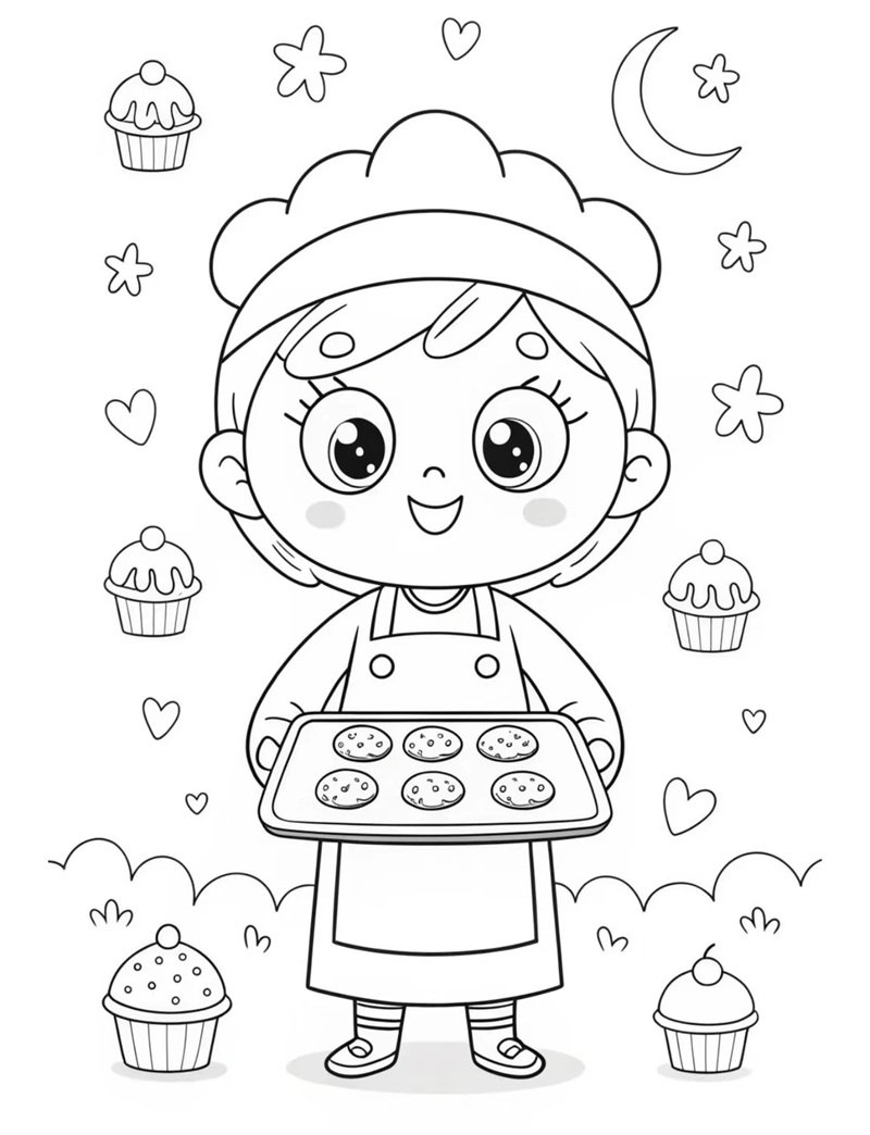 tranh tô màu nghề nghiệp 29