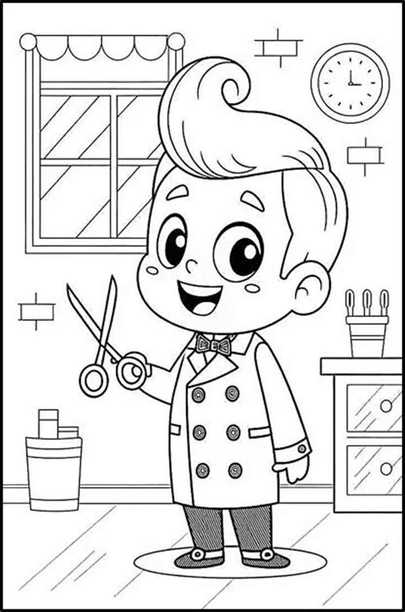 tranh tô màu nghề nghiệp 3