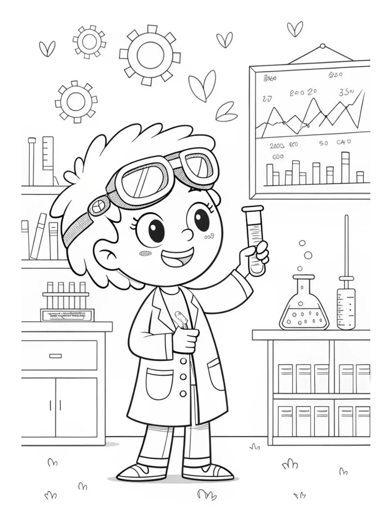 tranh tô màu nghề nghiệp 30