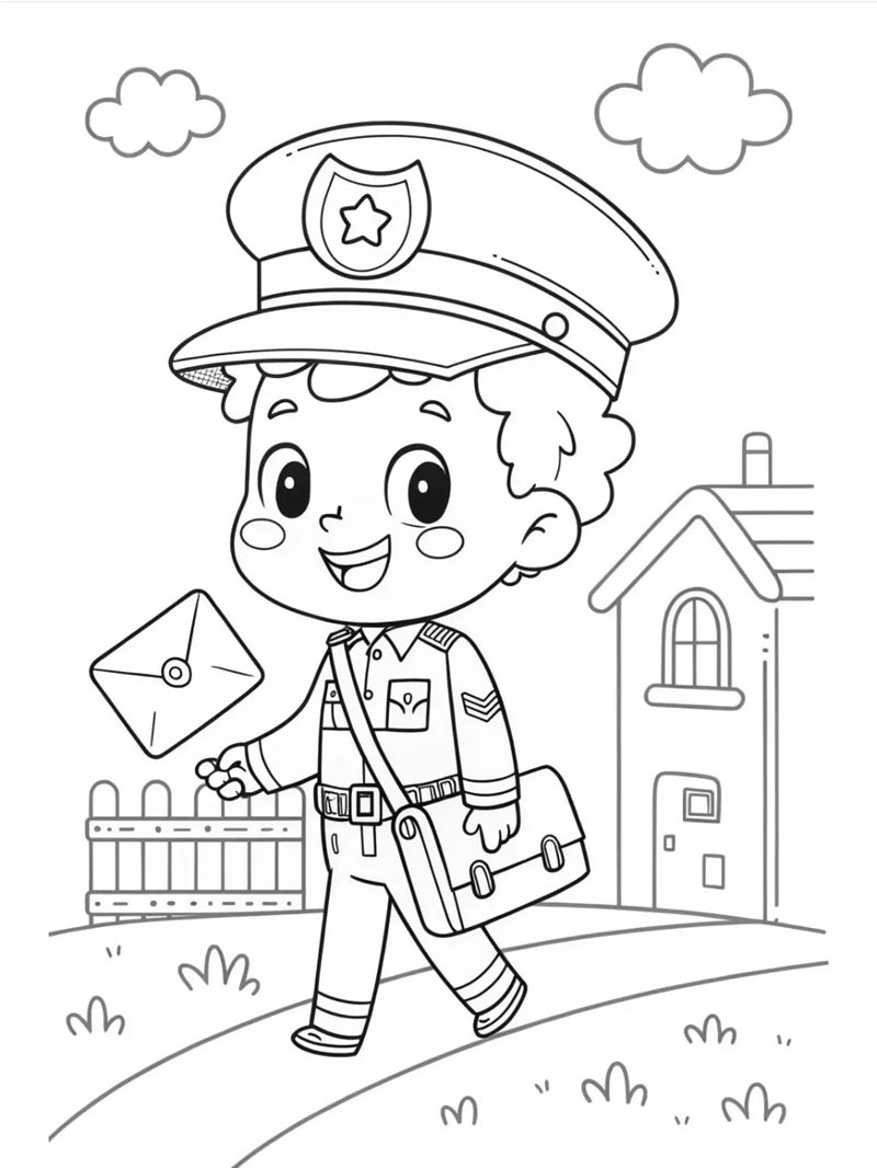 tranh tô màu nghề nghiệp 35