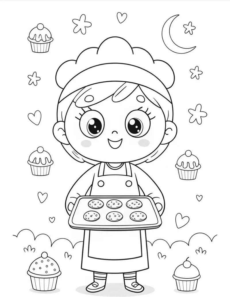 tranh tô màu nghề nghiệp 39