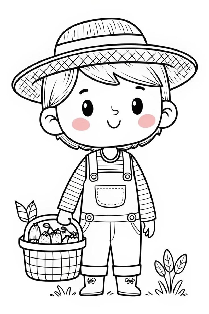 tranh tô màu nghề nghiệp 4