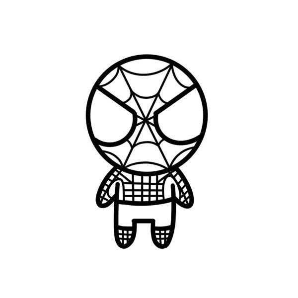 tranh tô màu spider man 2