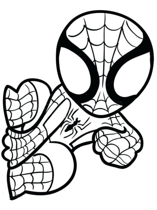 tranh tô màu spider man 3