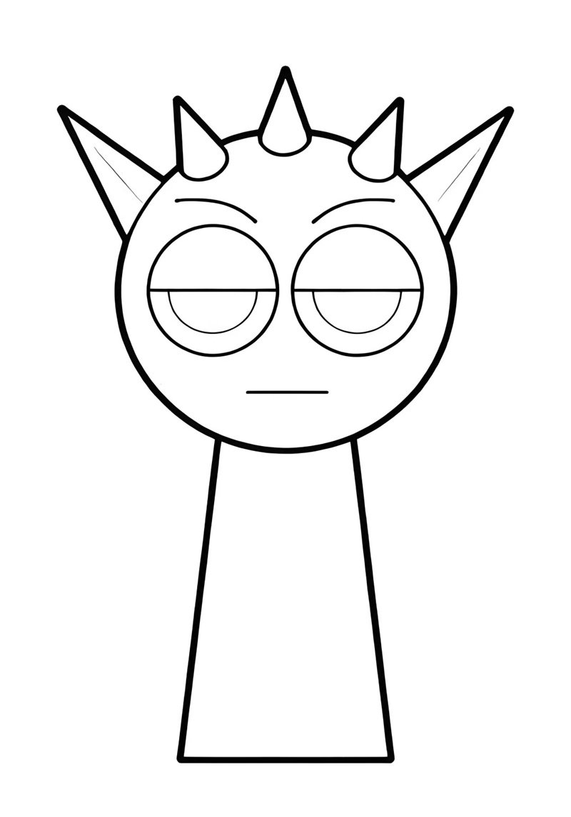 tranh tô màu sprunki 11