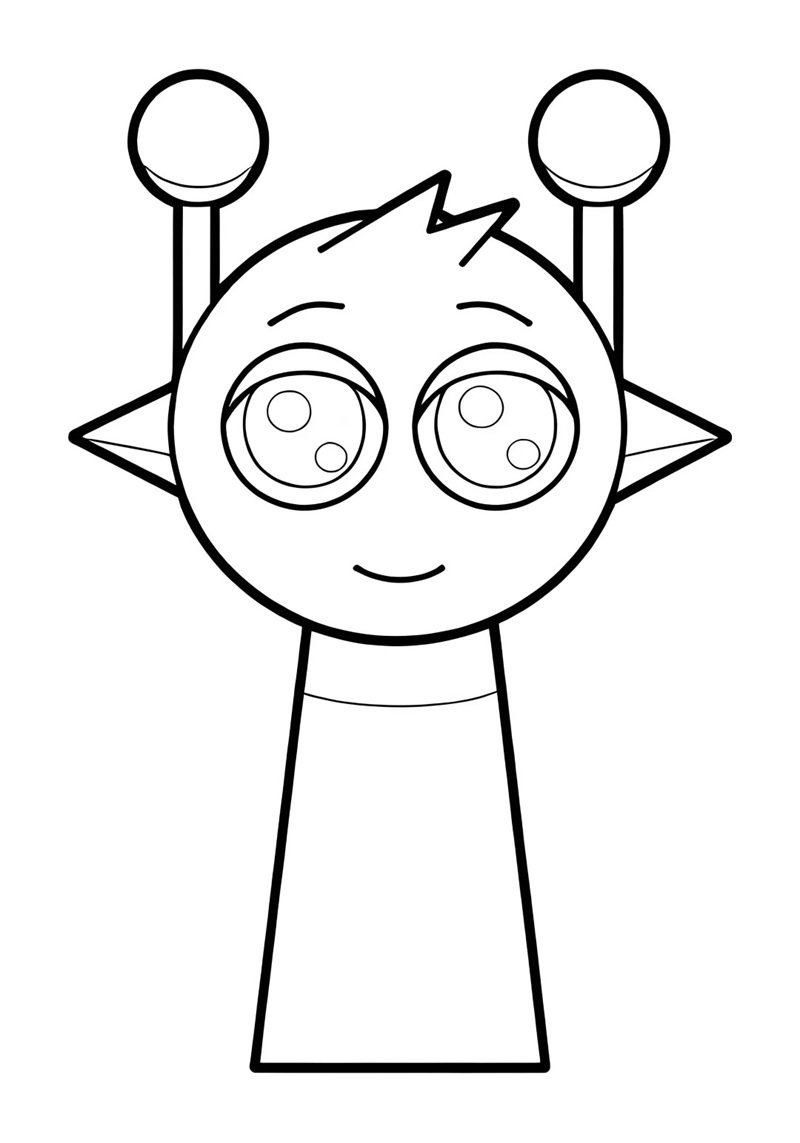 tranh tô màu sprunki 12