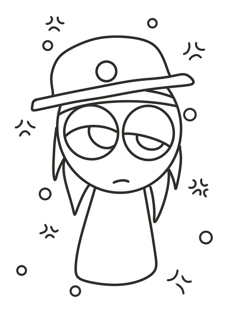 tranh tô màu sprunki 17