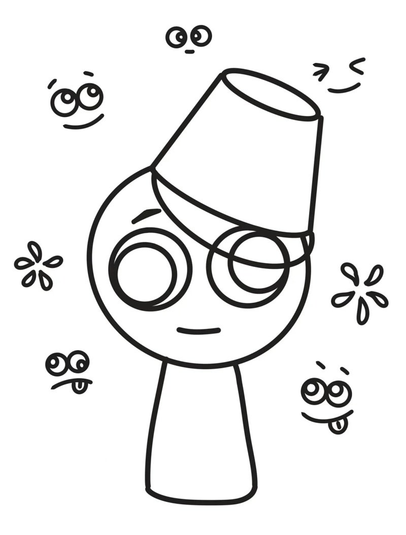 tranh tô màu sprunki 35