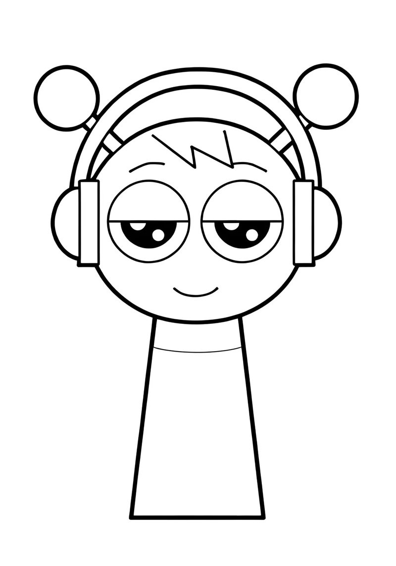 tranh tô màu sprunki 7