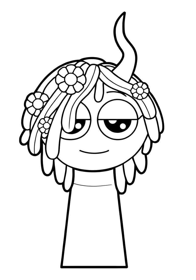 tranh tô màu sprunki 8