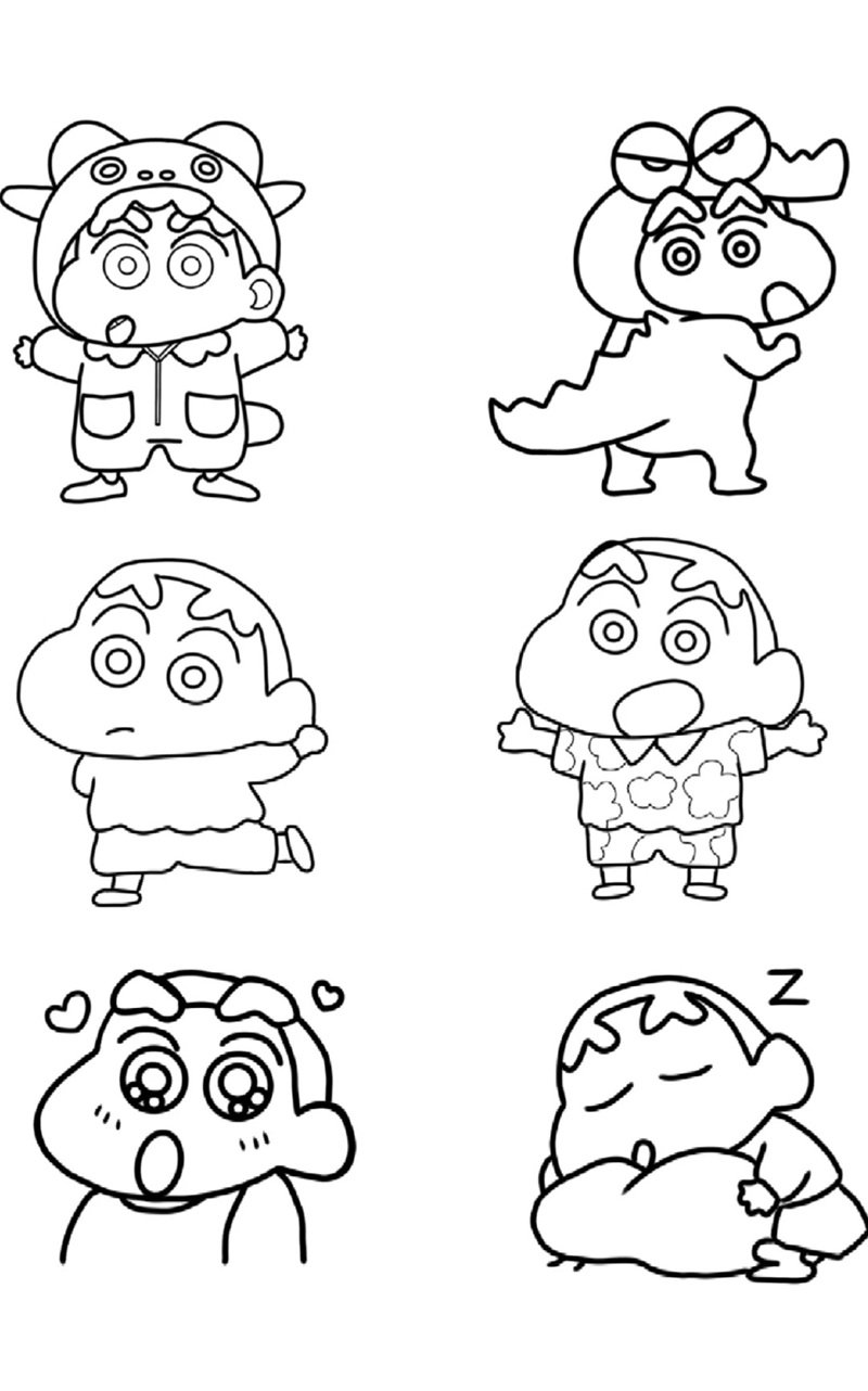 tranh tô màu sticker cute 19