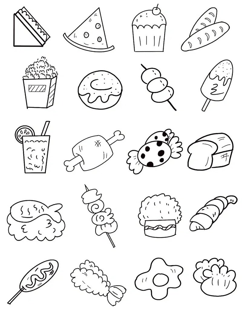 tranh tô màu sticker cute 25