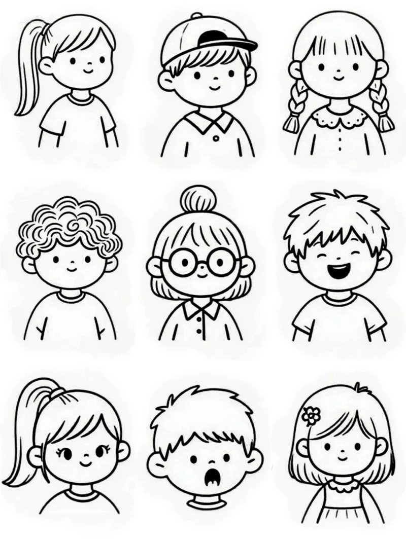 tranh tô màu sticker cute 26