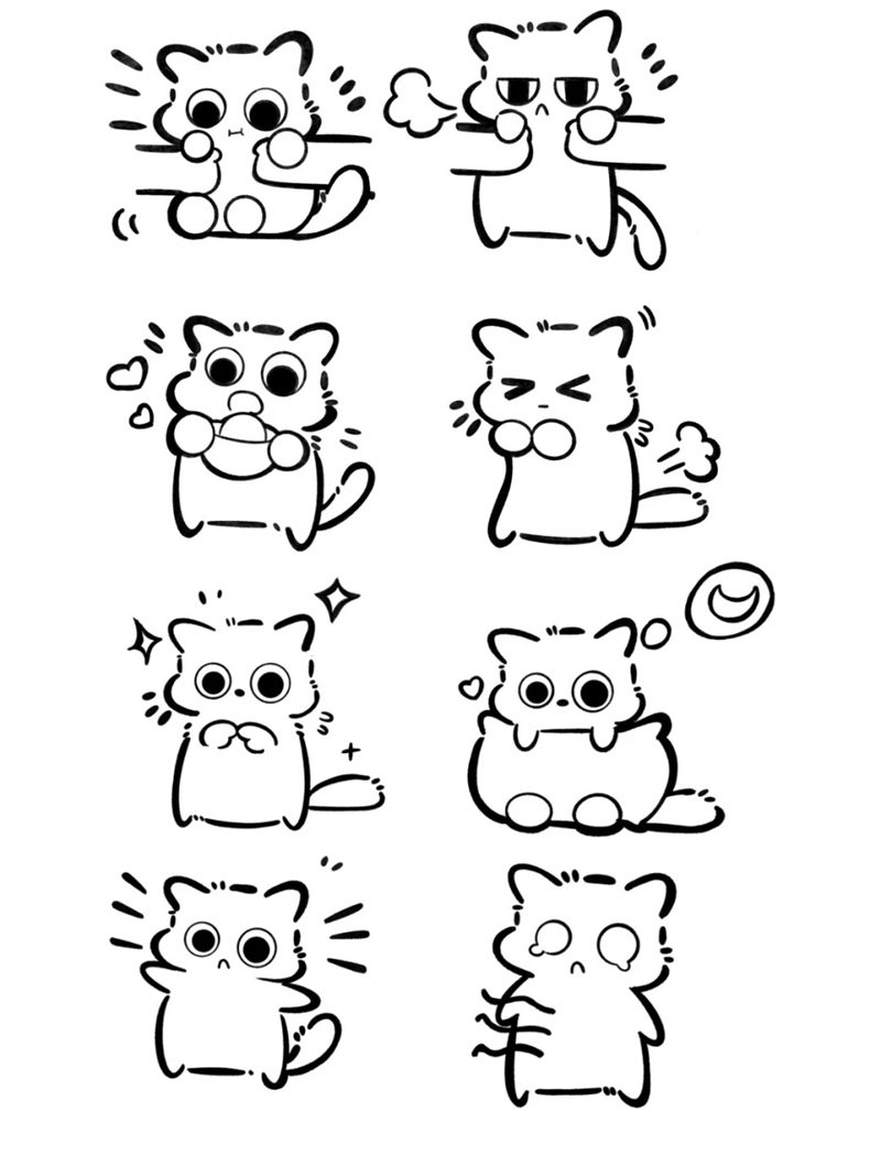 tranh tô màu sticker cute 29