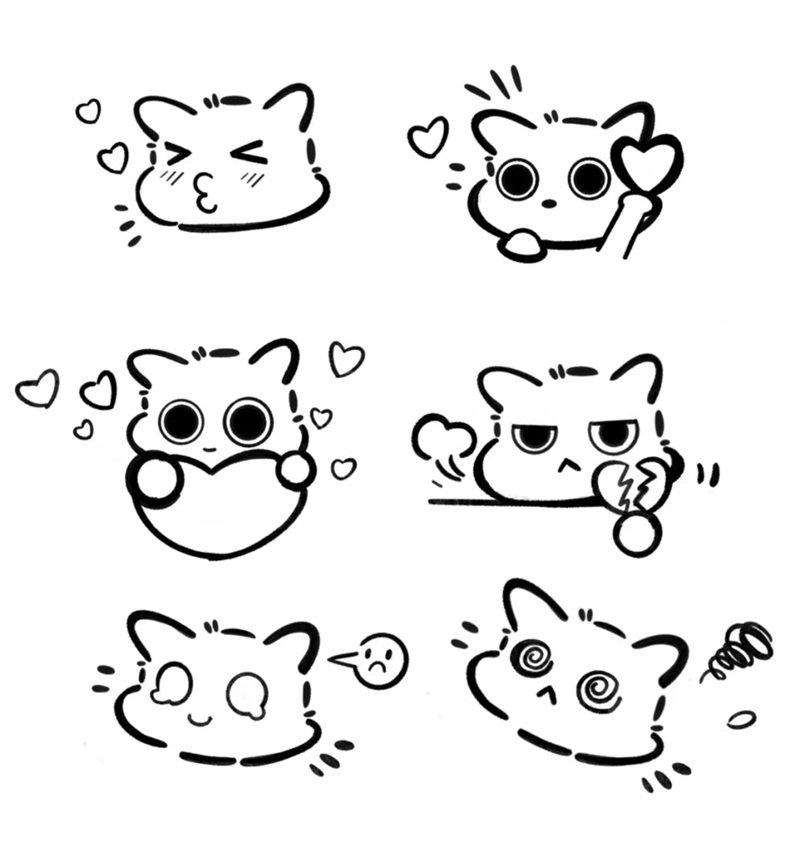 tranh tô màu sticker cute 30