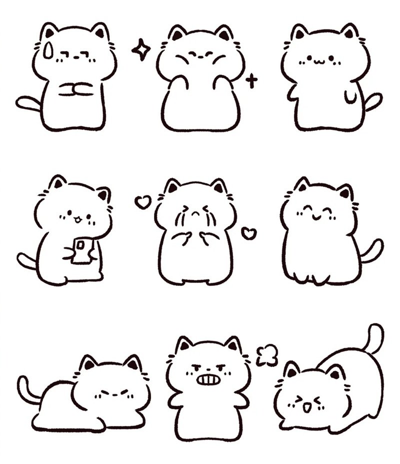 tranh tô màu sticker cute 9