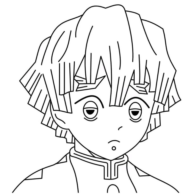 tranh tô màu thanh gươm diệt quỷ 11