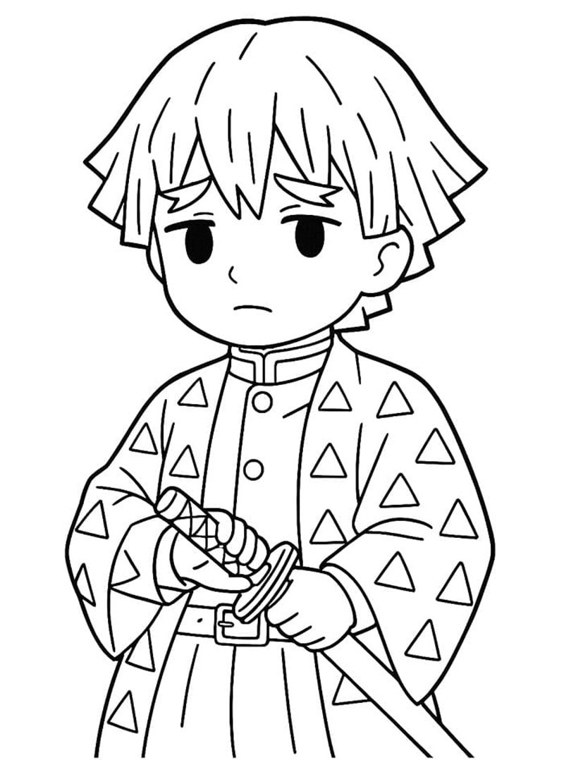 tranh tô màu thanh gươm diệt quỷ 12