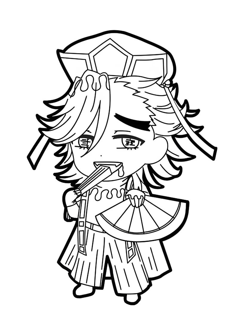 tranh tô màu thanh gươm diệt quỷ 15