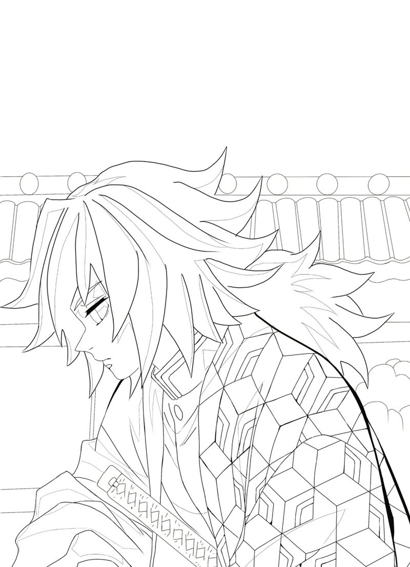 tranh tô màu thanh gươm diệt quỷ 16