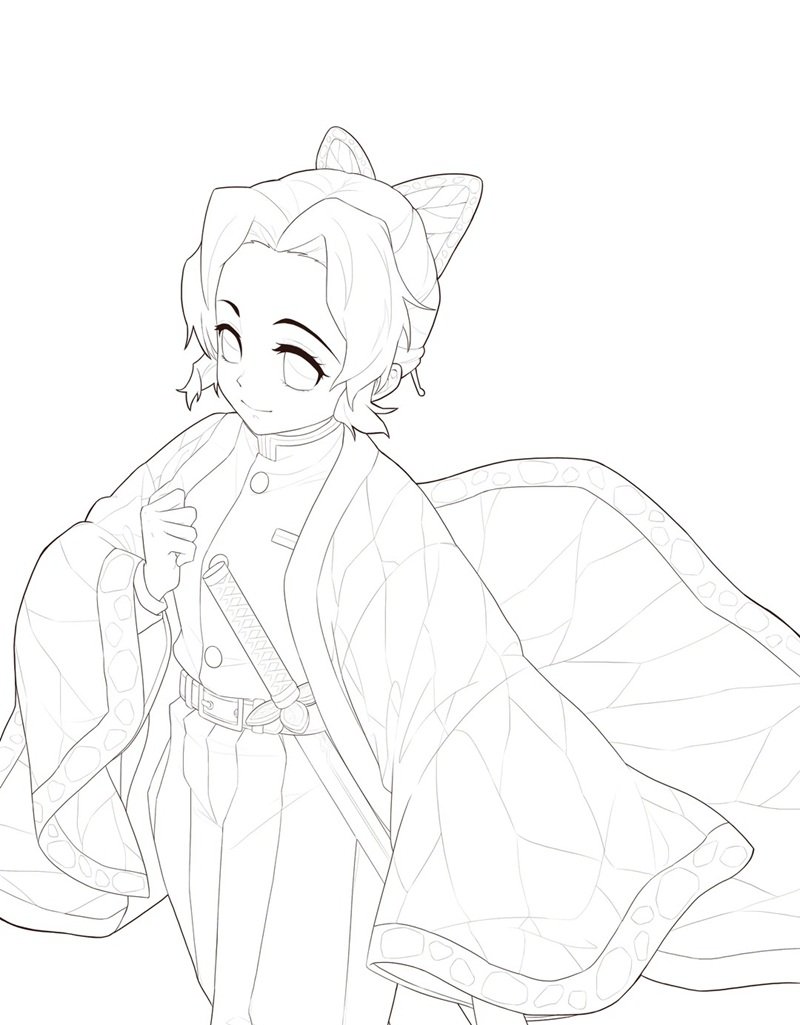 tranh tô màu thanh gươm diệt quỷ 20