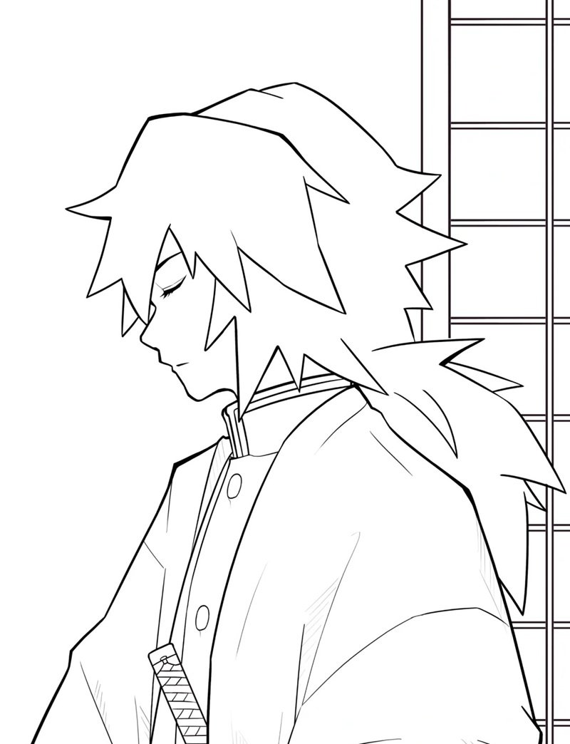 tranh tô màu thanh gươm diệt quỷ 21