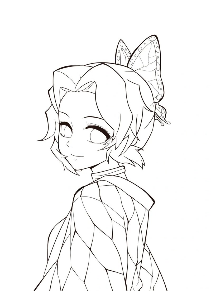 tranh tô màu thanh gươm diệt quỷ 24