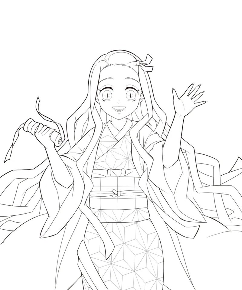 tranh tô màu thanh gươm diệt quỷ 25