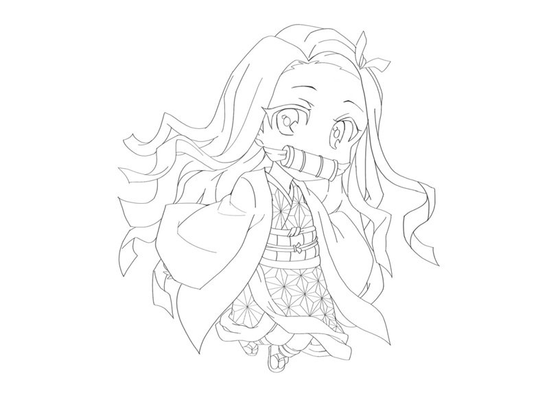 tranh tô màu thanh gươm diệt quỷ 30