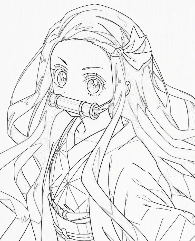 tranh tô màu thanh gươm diệt quỷ 32