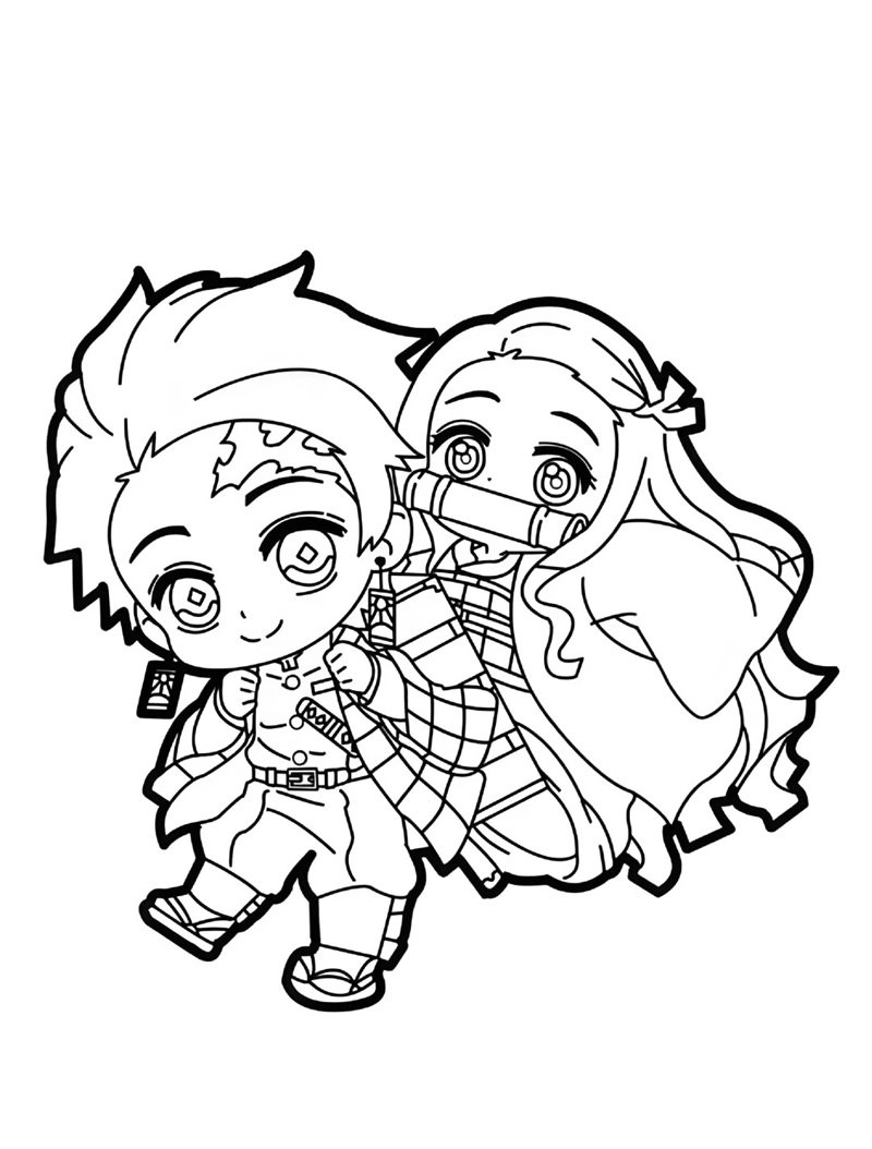 tranh tô màu thanh gươm diệt quỷ 33