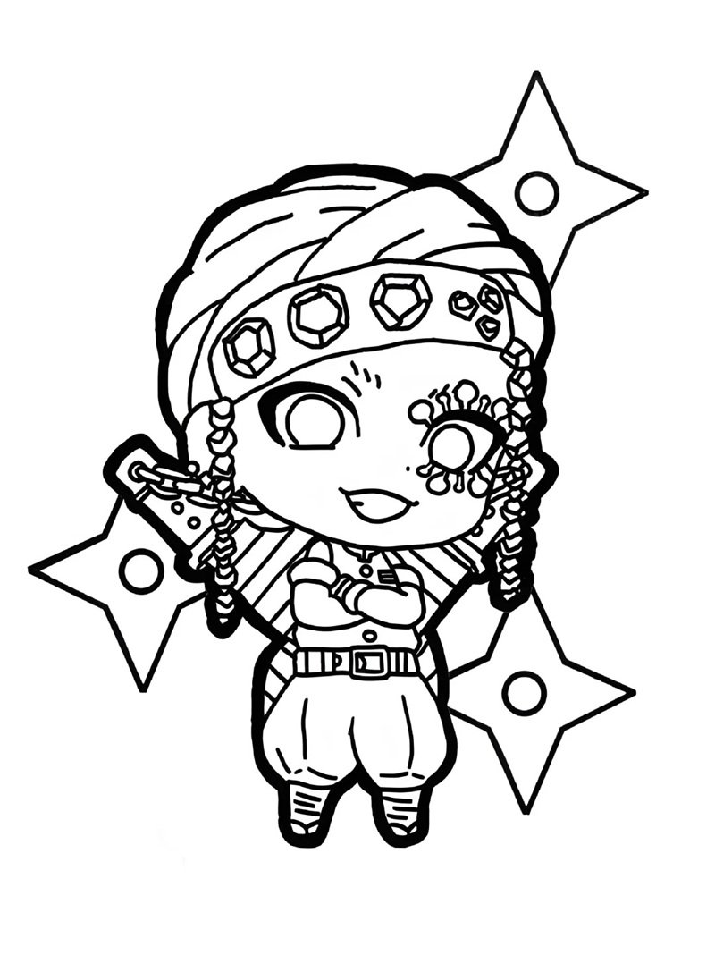 tranh tô màu thanh gươm diệt quỷ 34