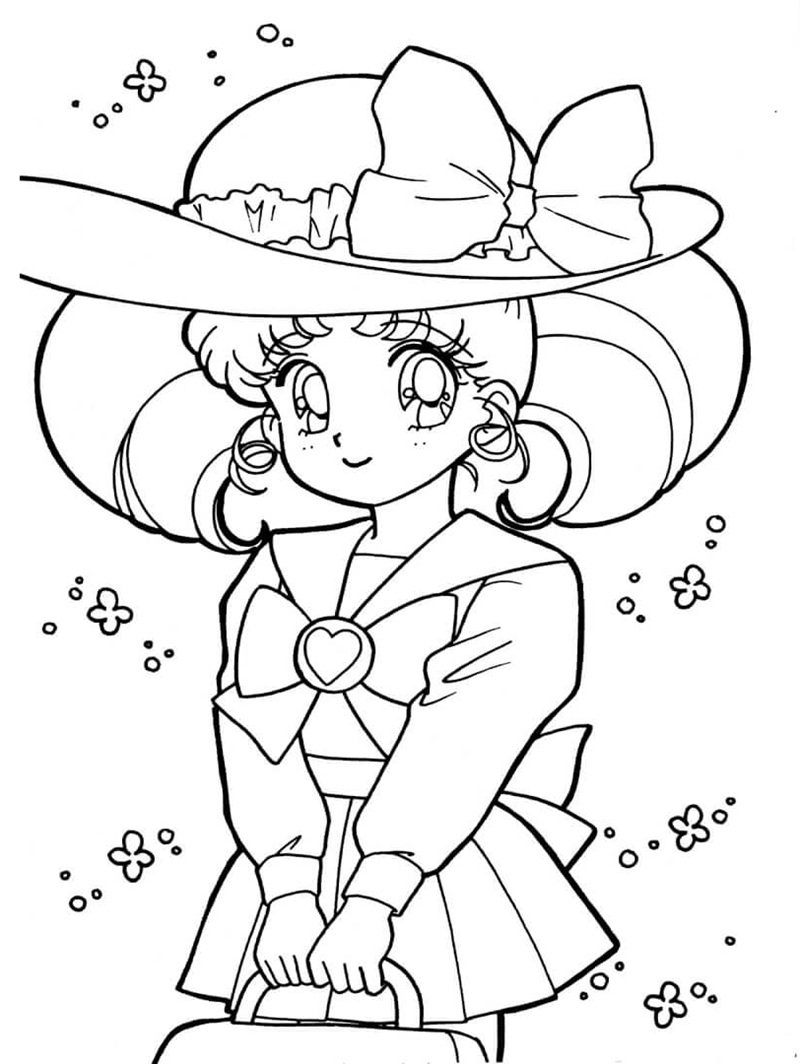 tranh tô màu thủy thủ mặt trăng 2