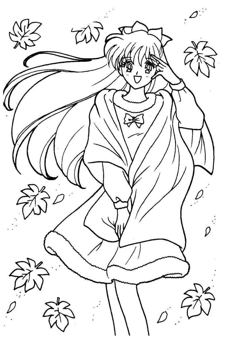 tranh tô màu thủy thủ mặt trăng 8