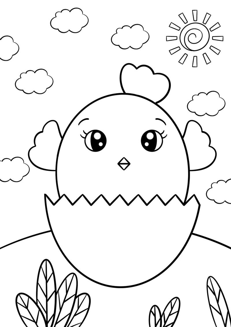 tranh tô màu trứng 18