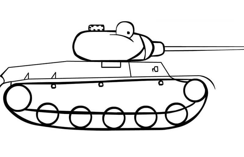 tranh tô màu xe tăng 1