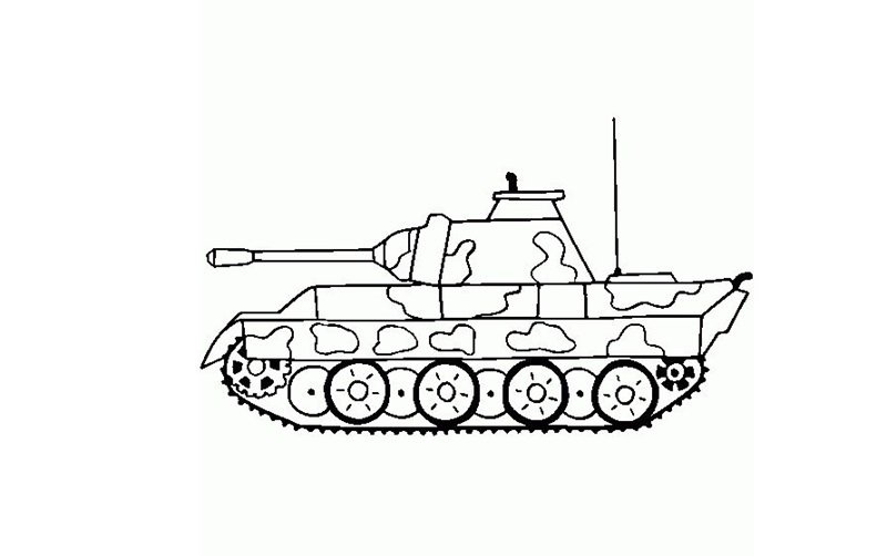 tranh tô màu xe tăng 10