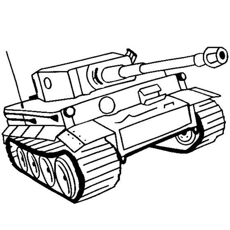 tranh tô màu xe tăng 11