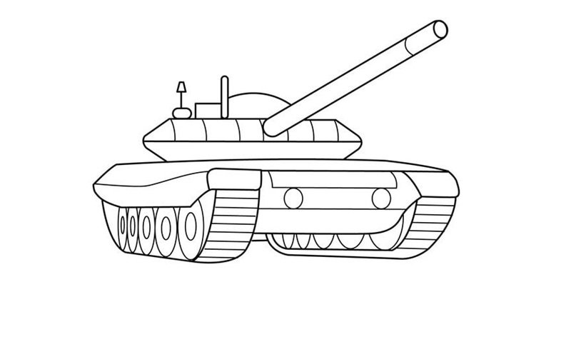 tranh tô màu xe tăng 13