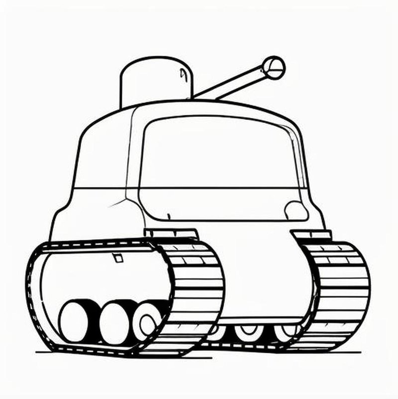 tranh tô màu xe tăng 15