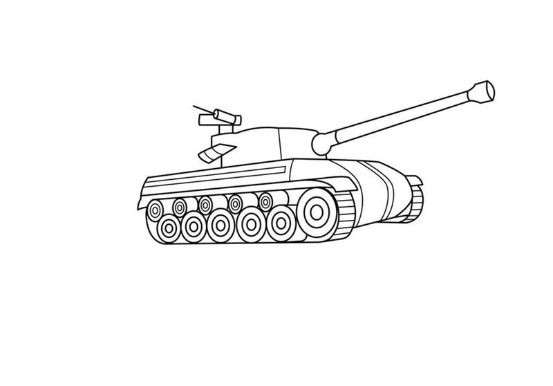 tranh tô màu xe tăng 2