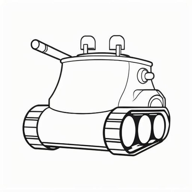 tranh tô màu xe tăng 22